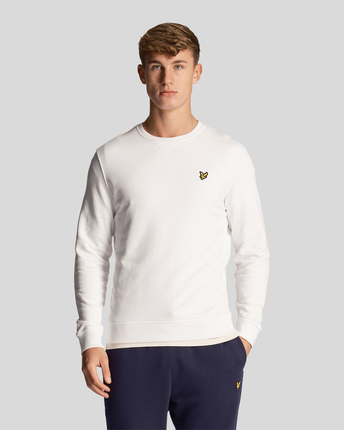 Lyle and scott white sweatshirt on sale