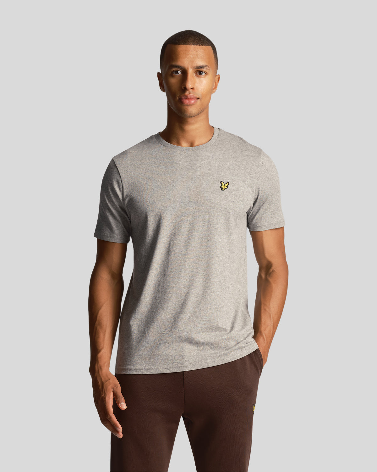 Lyle & Scott Men's Plain T-Shirt in Mid Grey Marl – Lyle & Scott EU