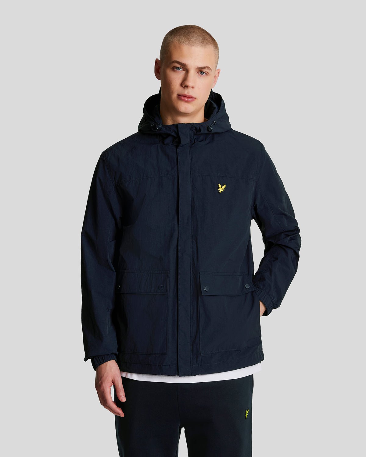 Lyle and scott coat blue hotsell